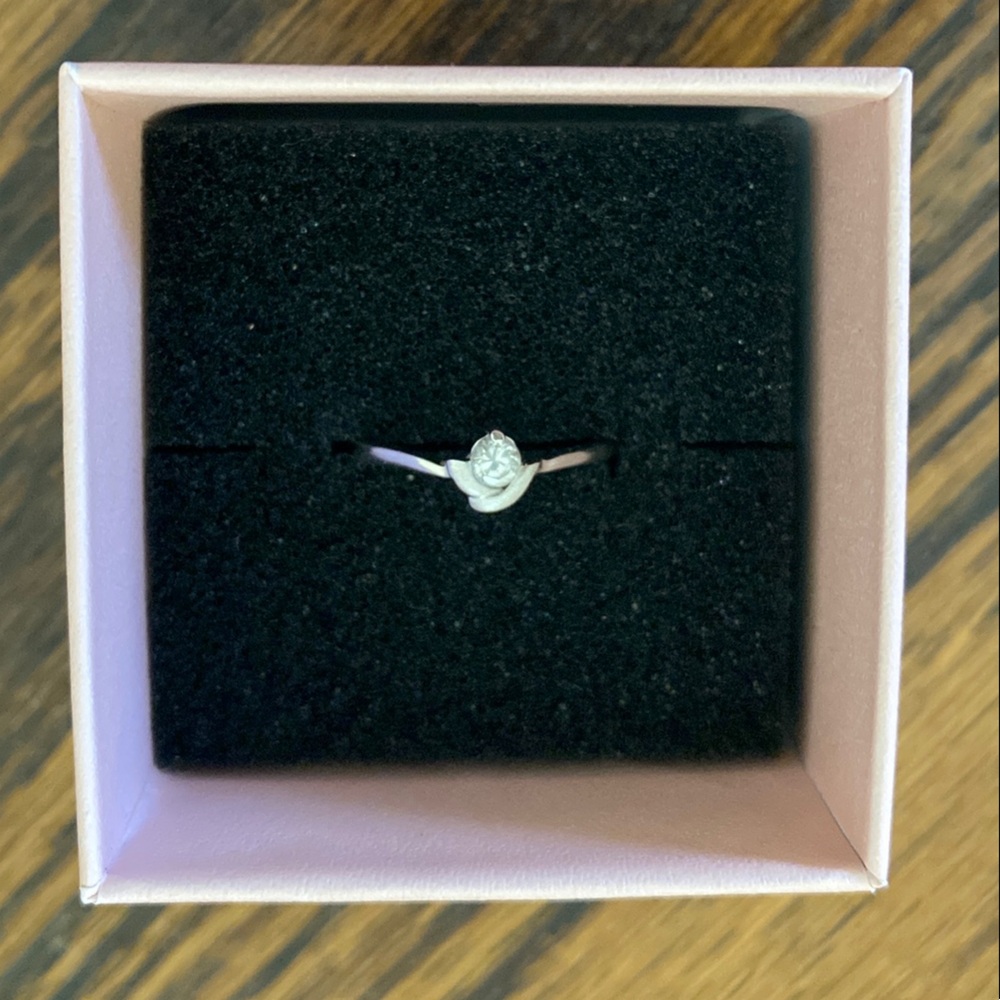 EUC Sterling Silver Rose Ring